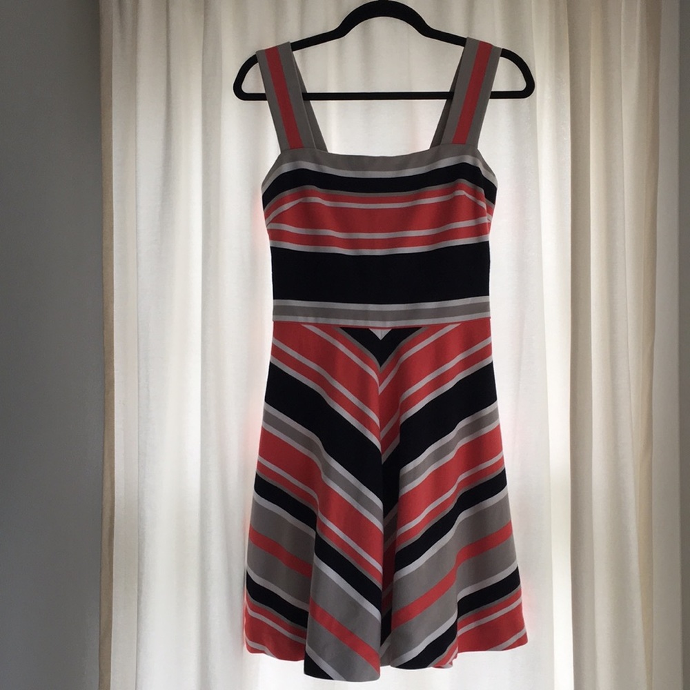 Chevron striped dress